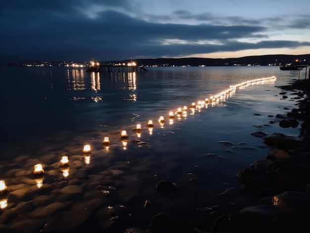 Ein ruhiger Weihnachtsabend am Meer