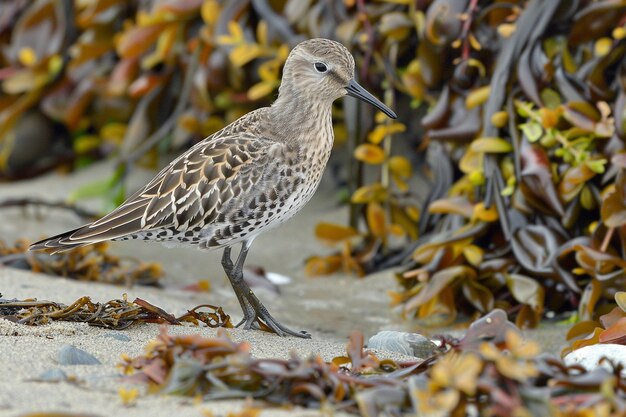 Ein Sandpiper entlang der Küste