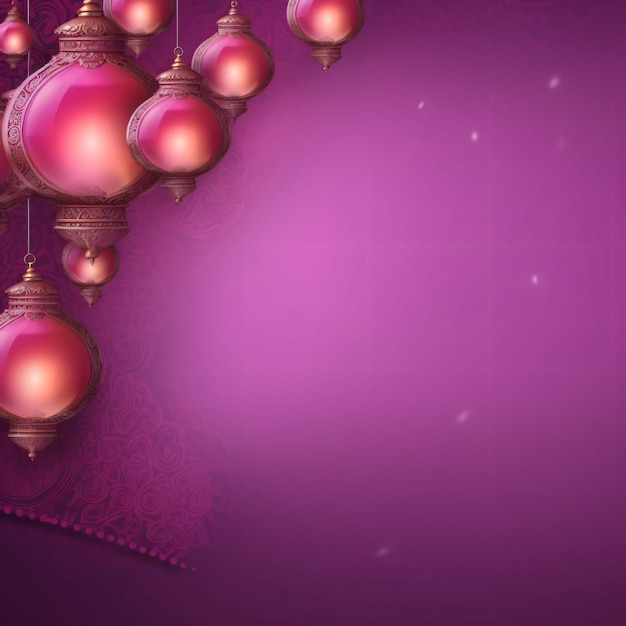 Ein sanfter und verträumter Diwali-Laternenhintergrund in Lavendel- und Rosatönen