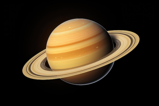 Foto ein saturn-planet isoliert auf weißem hintergrund