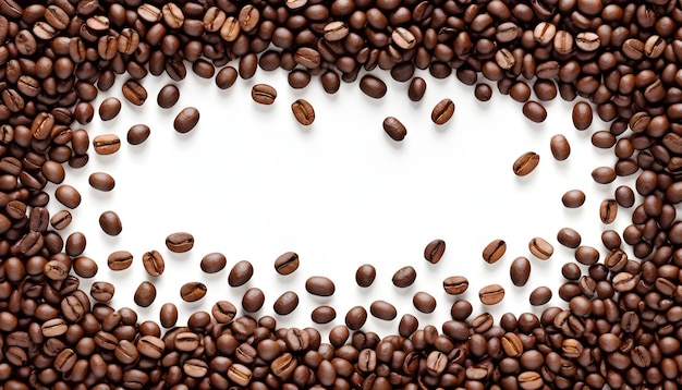 Foto ein schild, das kaffeebohnen in einem rahmen mit einem schild sagt, das kaffeeebohnen sagt