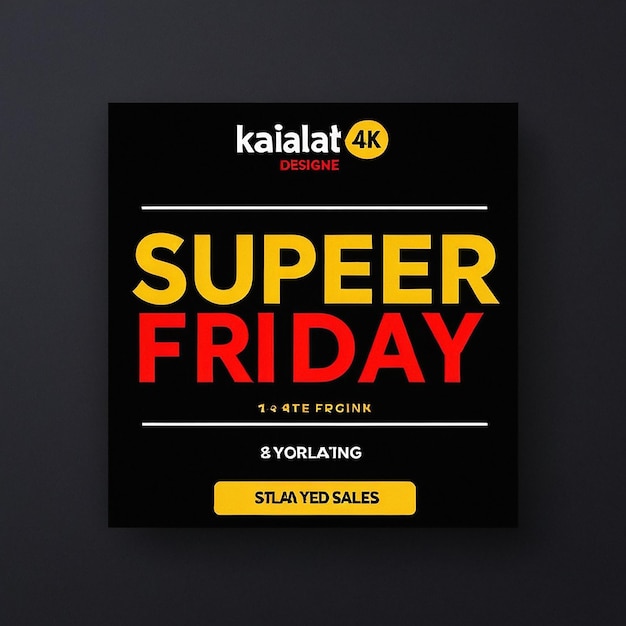 Ein Schild mit der Aufschrift Super Super Freitag