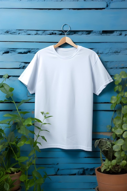 Ein schlichtes Schweiß-T-Shirt-Mockup