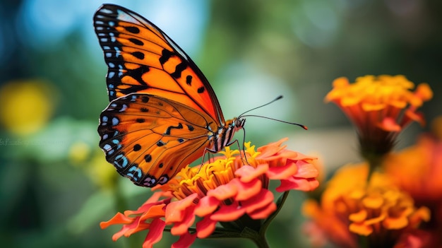 Ein Schmetterling auf einer Blume