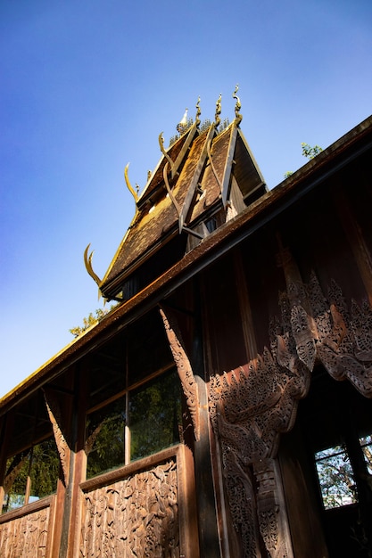 Ein schöner Panoramablick auf die Stadt Chiang Rai in Thailand