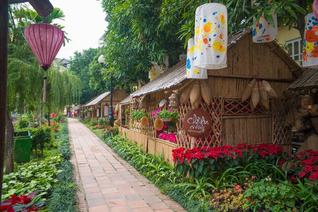 Ein schöner Panoramablick auf die Stadt Hanoi in Vietnam