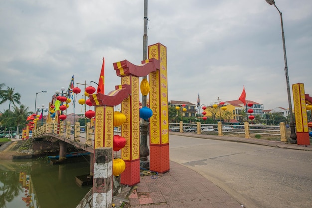 Ein schöner Panoramablick auf die Stadt Hoi An Vietnam