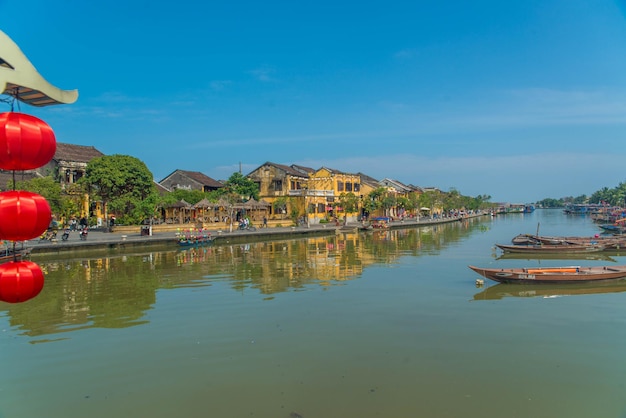 Ein schöner Panoramablick auf die Stadt Hoi An Vietnam