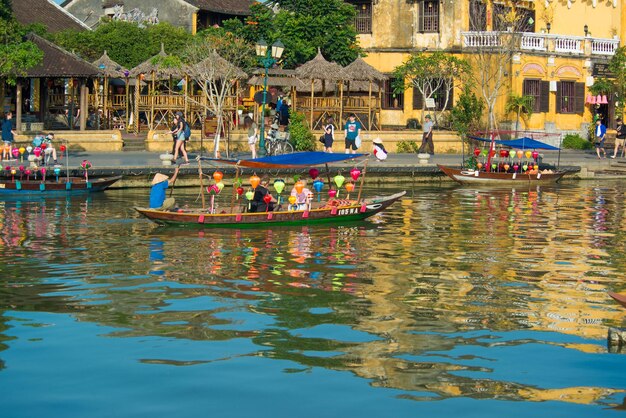 Ein schöner Panoramablick auf die Stadt Hoi An Vietnam