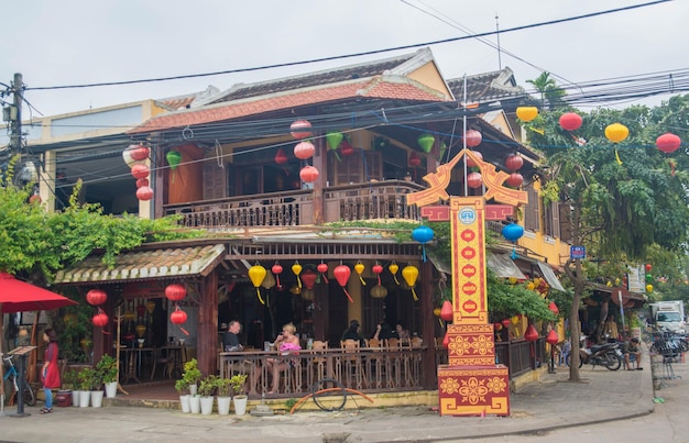 Ein schöner Panoramablick auf die Stadt Hoi An Vietnam