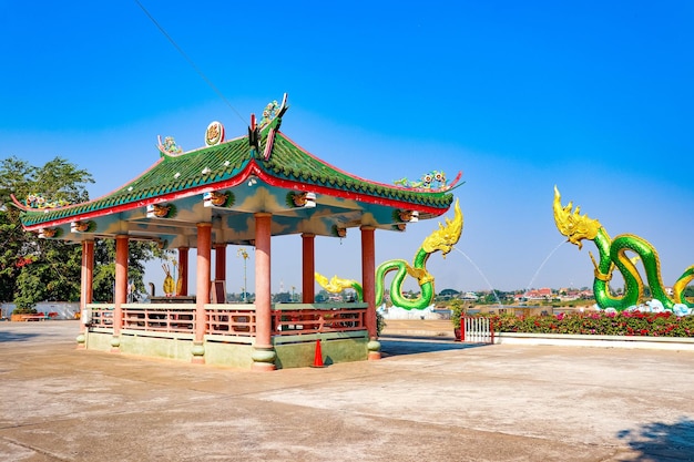 Ein schöner Panoramablick auf die Stadt Nong Khai in Thailand