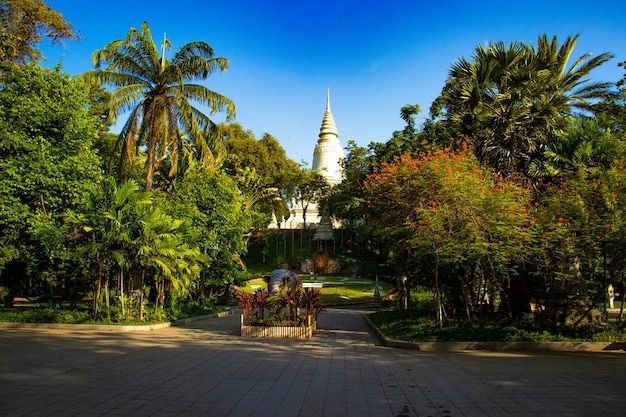 Ein schöner Panoramablick auf die Stadt Phnom Penh Kambodscha