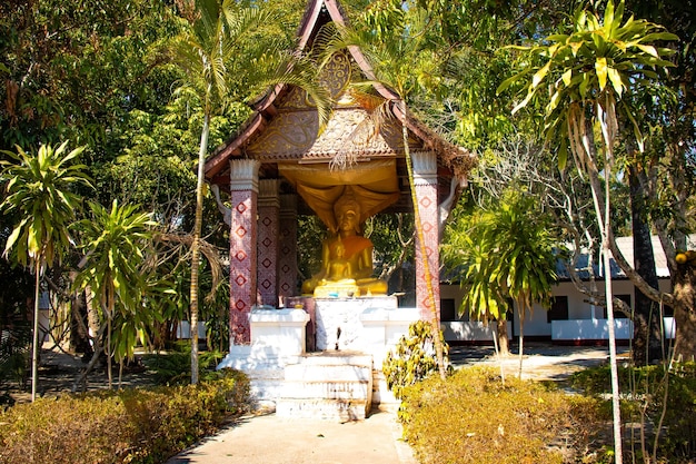 Ein schöner Panoramablick auf die Stadt Vientiane in Laos