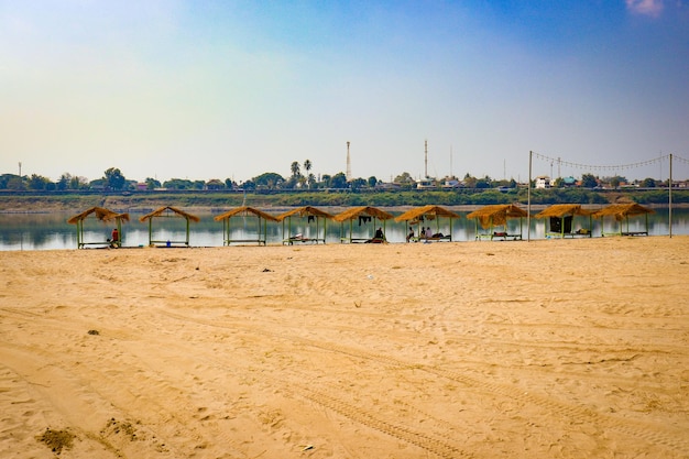 Ein schöner Panoramablick auf die Stadt Vientiane in Laos