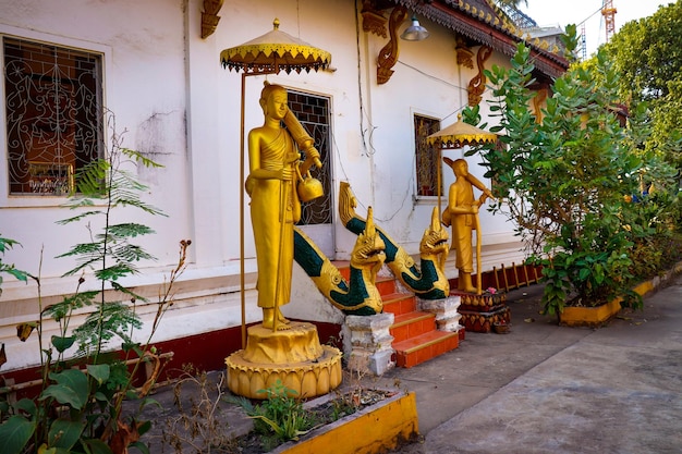 Ein schöner Panoramablick auf die Stadt Vientiane in Laos