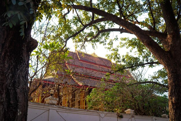 Ein schöner Panoramablick auf die Stadt Vientiane in Laos