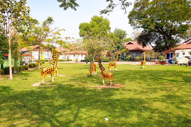 Ein schöner Panoramablick auf die Stadt Vientiane in Laos