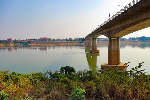 Ein schöner Panoramablick auf die Stadt Vientiane in Laos