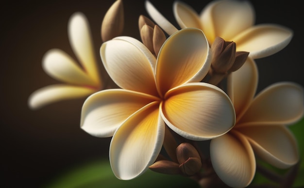 ein Schönheits-Frangipani-Blumenfoto