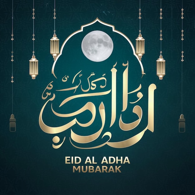 ein schwarz-goldes Bild einer Moschee mit einem Mond und dem Mond