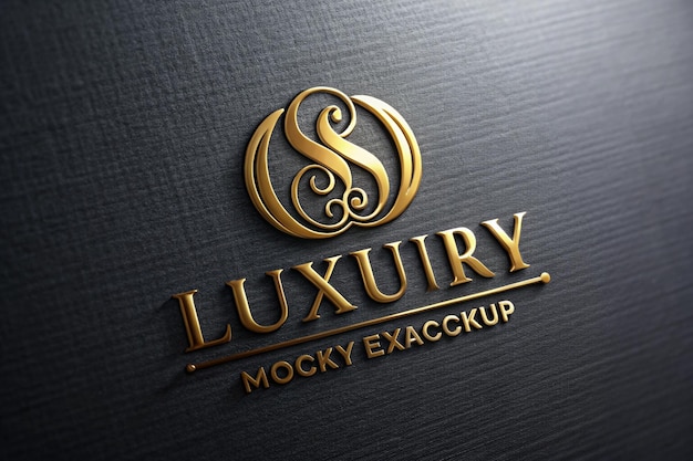ein schwarz-goldes Logo für eine Luxusmarke