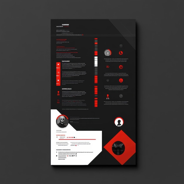 ein schwarz-rotes Poster mit rotem und schwarzem Hintergrund