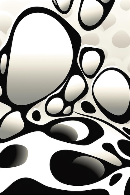 Ein Schwarz-Weiß-Bild eines Musters mit Punkten und weißem Hintergrund.