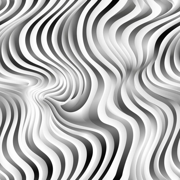 Ein Schwarz-Weiß-Bild mit einem welligen Muster.