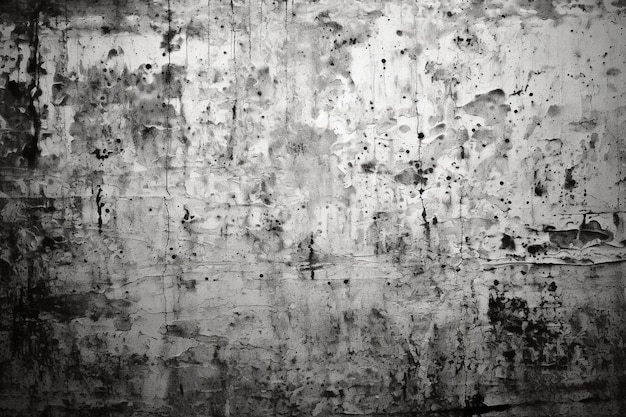 ein Schwarz-Weiß-Foto einer schmutzigen Wand