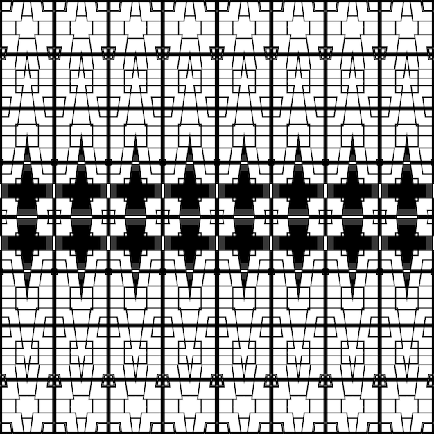 Ein Schwarz-Weiß-Muster mit Quadraten.