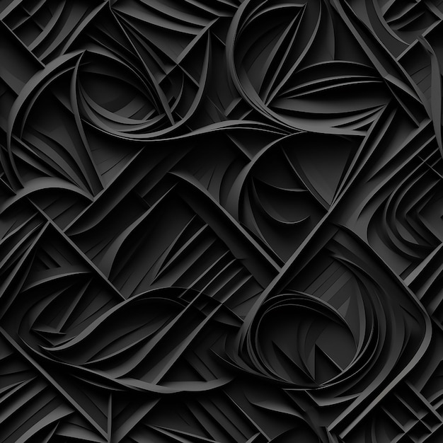 Ein schwarz-weißer Hintergrund mit einem Muster aus Wellenlinien.