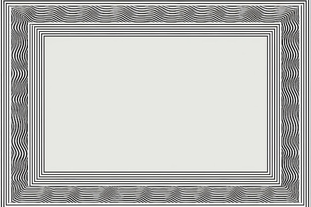 ein schwarz-weißer quadratischer Rahmen auf weißem Hintergrund