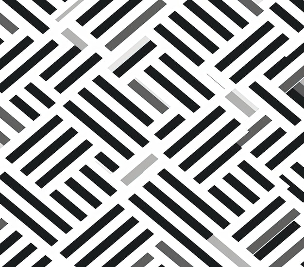 ein schwarz-weißes abstraktes Muster mit Quadraten und Quadraten