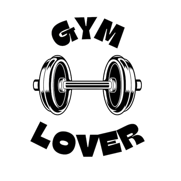 ein schwarz-weißes Logo für das Fitnessstudio