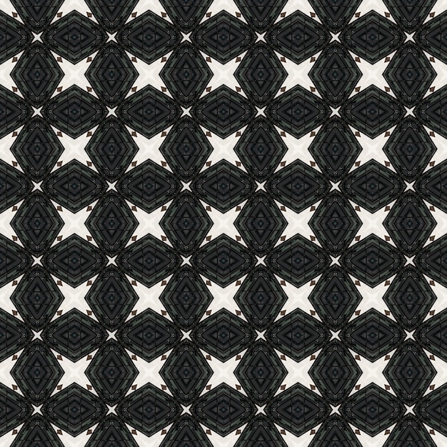 Ein schwarz-weißes Muster mit rautenförmigem Design.