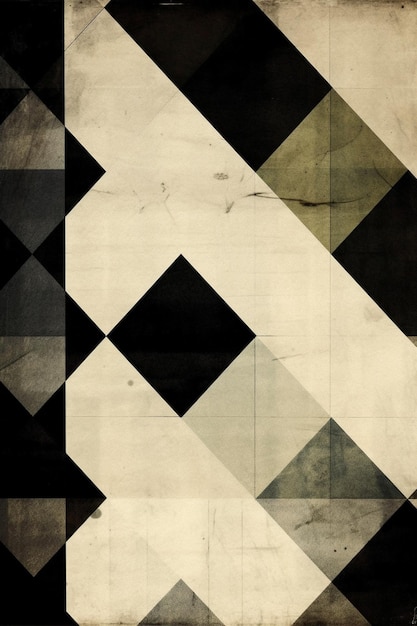 Ein schwarz-weißes Muster mit schwarzen und weißen Quadraten.