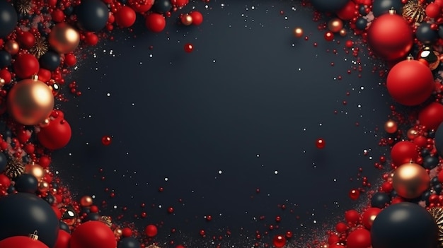 ein schwarzer Hintergrund mit roten und weißen Punkten und einem schwarzen Hintergrund
