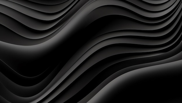 Ein schwarzer Hintergrund mit Wellenlinien in der Mitte