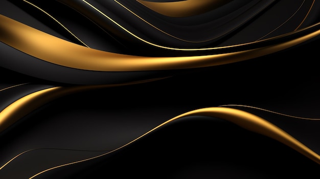 Ein schwarzer und goldener Hintergrund