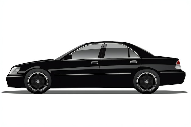 Ein schwarzes Auto mit dem Wort Mercedes auf der Seite