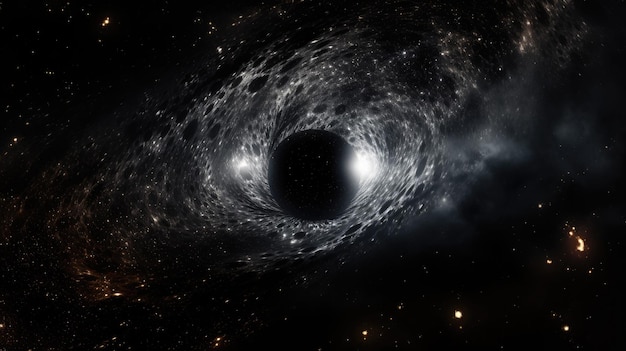 Ein Schwarzes Loch im Zentrum einer Galaxie