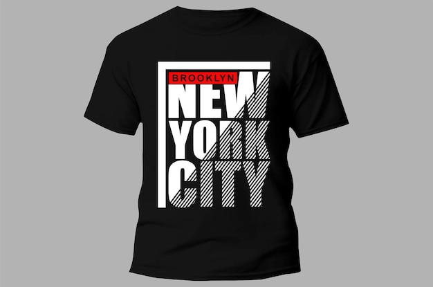 Ein schwarzes T-Shirt mit dem Wort New York darauf