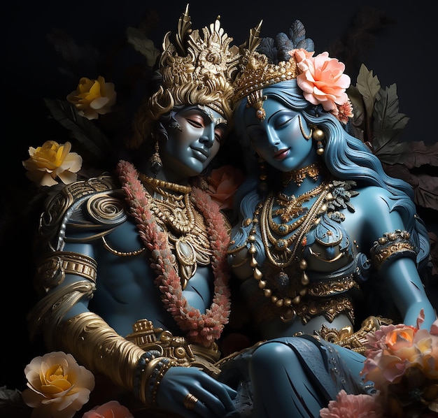ein ShivShakti Gott Shiva und Göttin Parvati indischer Gott