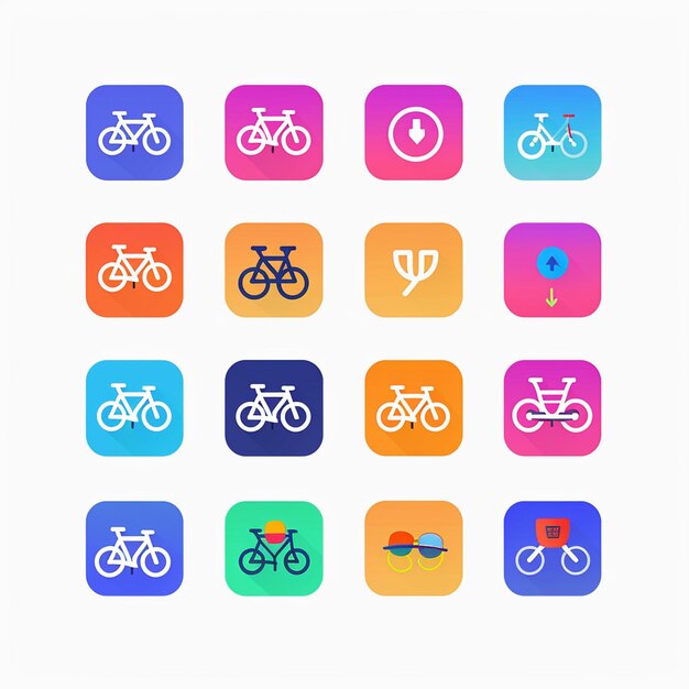 ein Smartphone-Bildschirm mit einem Haufen Fahrräder und einem Schild, auf dem steht Fahrrad und Fahrrad