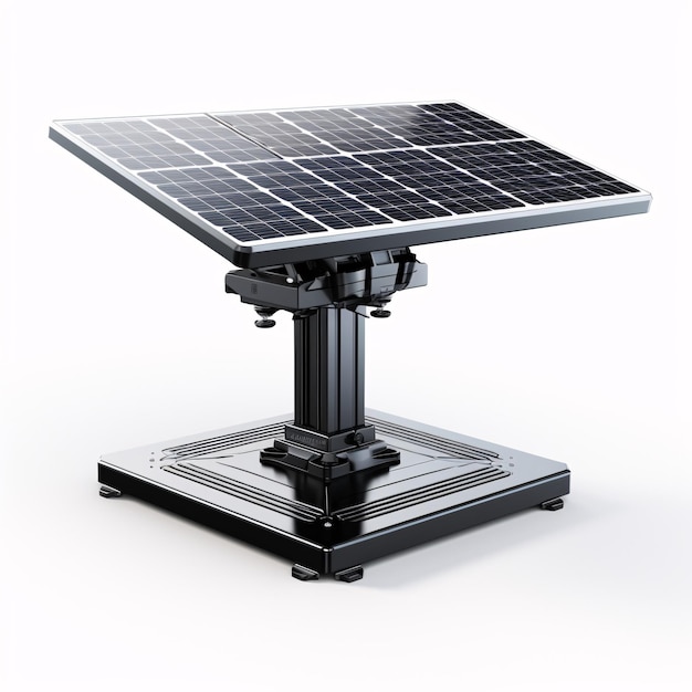ein Solarpanel auf einem Stand
