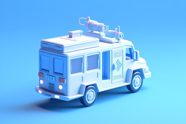 Ein Spielzeug-Krankenwagen