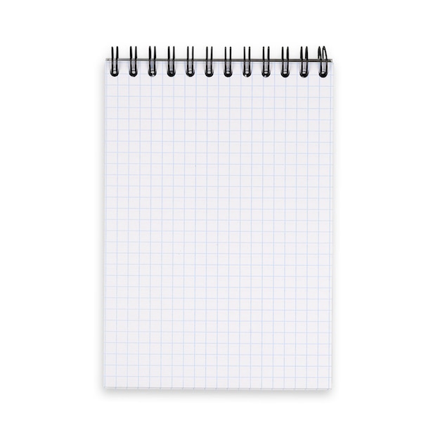 Ein Spiral-Notebook mit einer Spirale oben darauf.