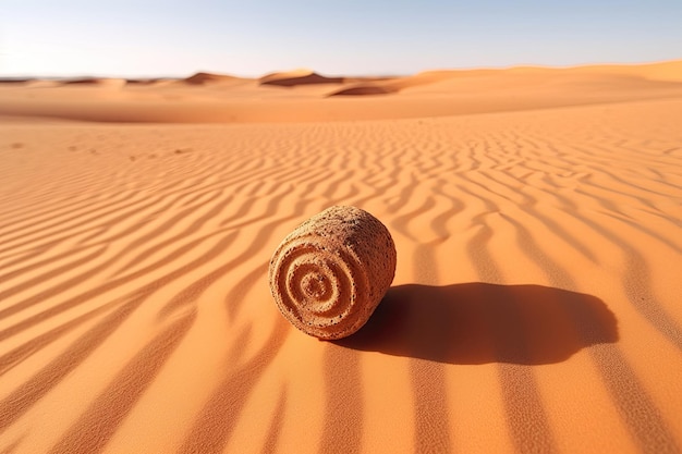 Ein Stein im Sand