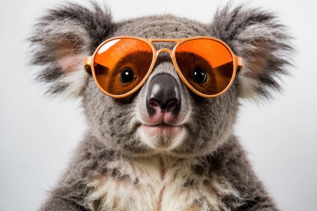 Ein stilvoller Koala mit Sonnenbrille