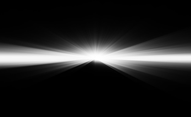 Ein strahlendes Licht, das durch die Dunkelheit bricht